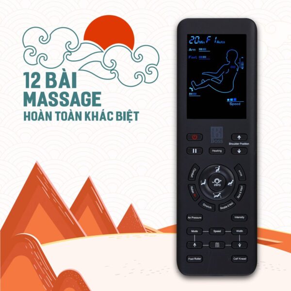 Điều khiển bài tập của ghế massage Boss